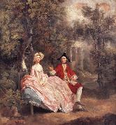 Thomas Gainsborough Conversation in a Park china oil painting artist